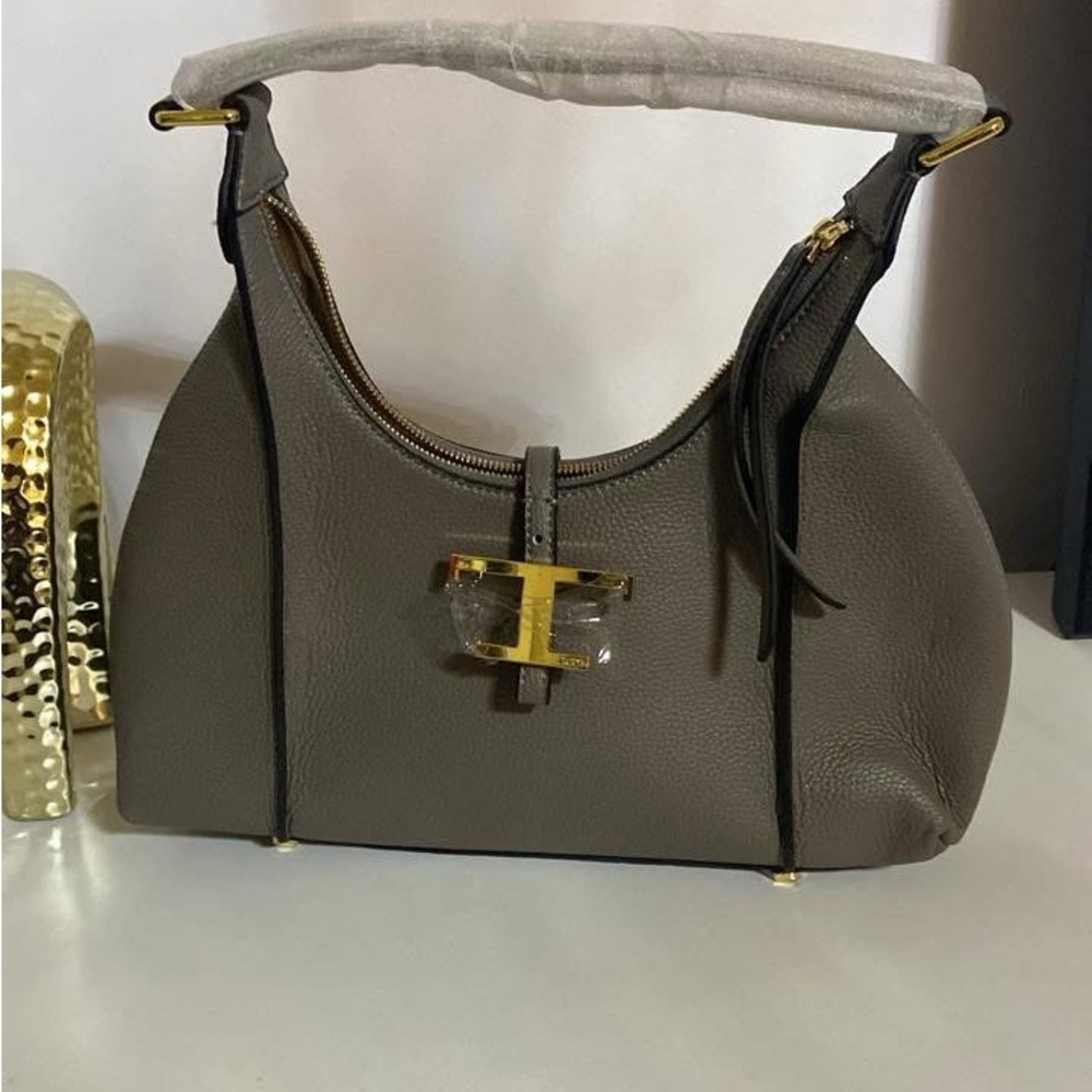 Elegant Taupe Designer Women's Bag